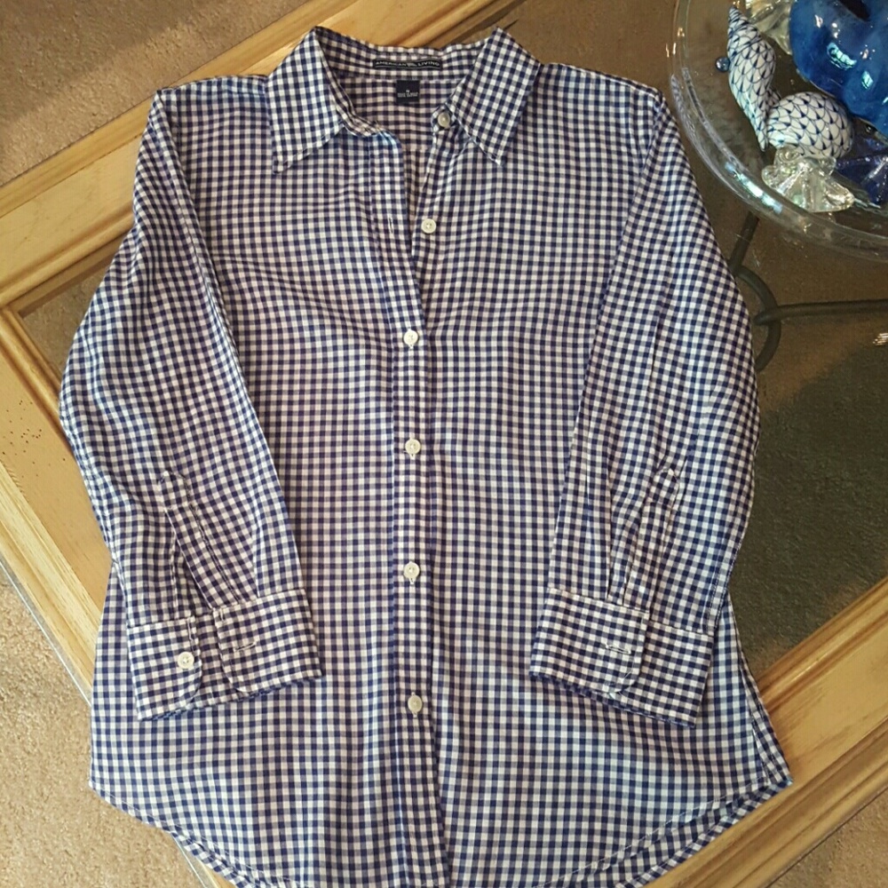 Adorable blue & white shirt